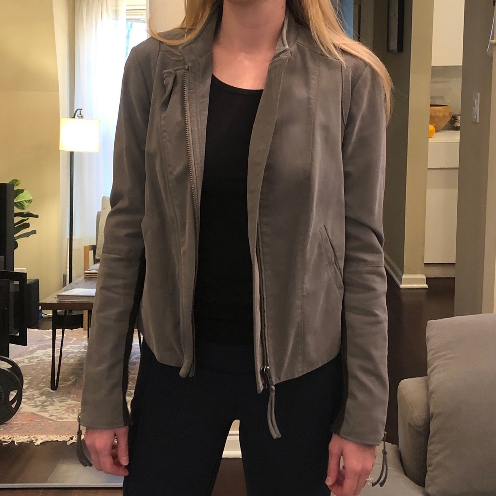 Free people faux suede jacket